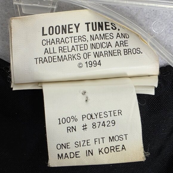 Vintage Looney Tunes Vest Women's Small Halloween Cartoon Tweety Bugs Taz 90s - Picture 4 of 6